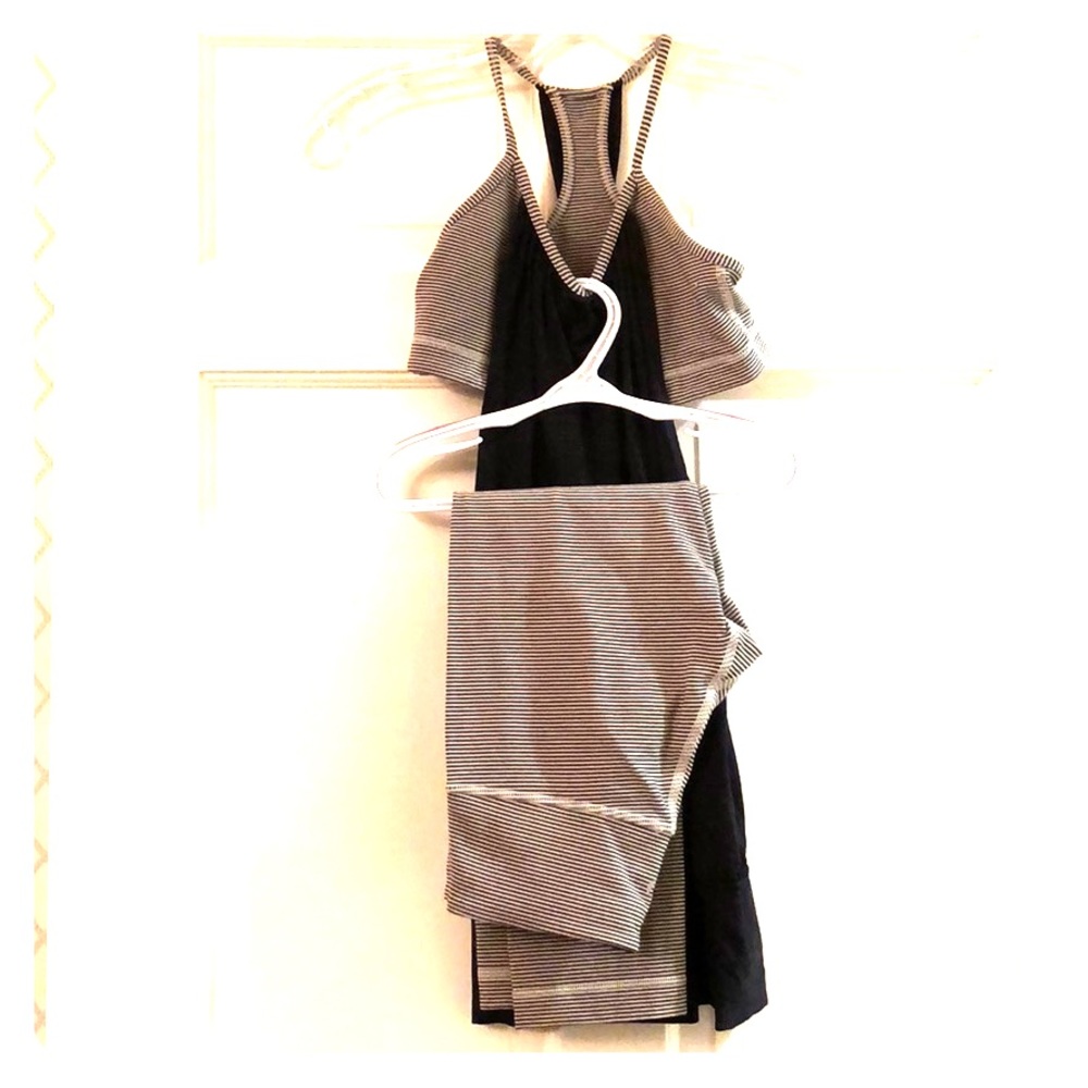 Lululemon matching top and Capri set
